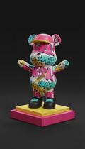 Skate mint graffiti bear collectible toy