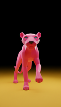 Electric pink panther vinyl collectible